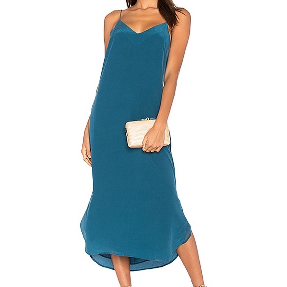 Equipment Dresses & Skirts - Equipment Dian Slip Dress In Lagoon Small NWT